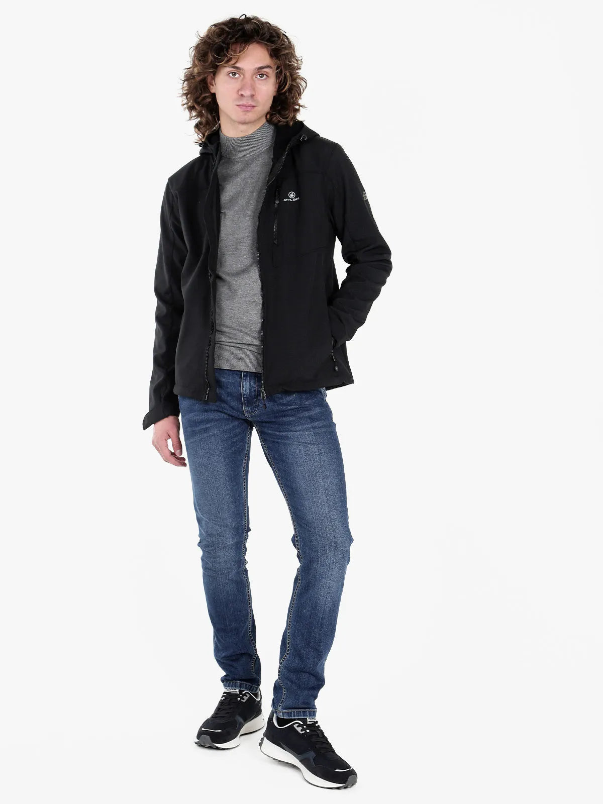 Softshell-jas voor heren Athl. Dpt Hermes Zwart