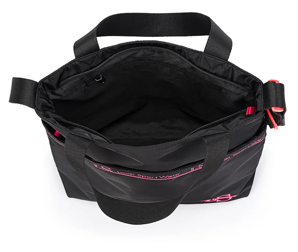 Dámská poutka na tašku nikko blk-pnk černá