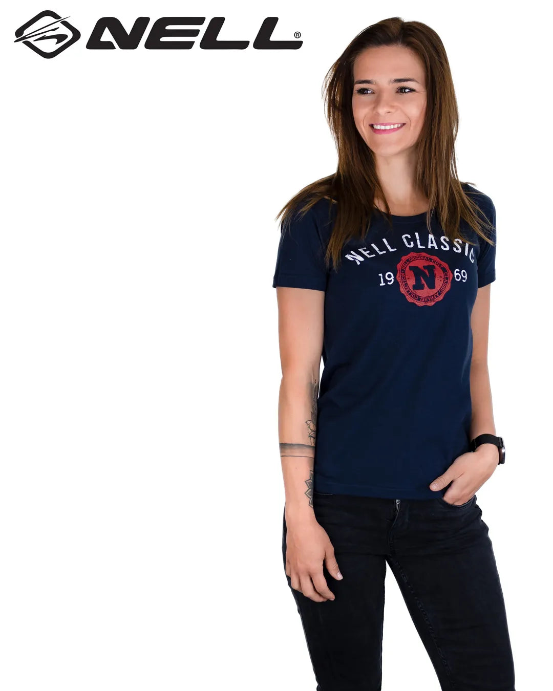 T-shirt Femme Nell Classique Bleu