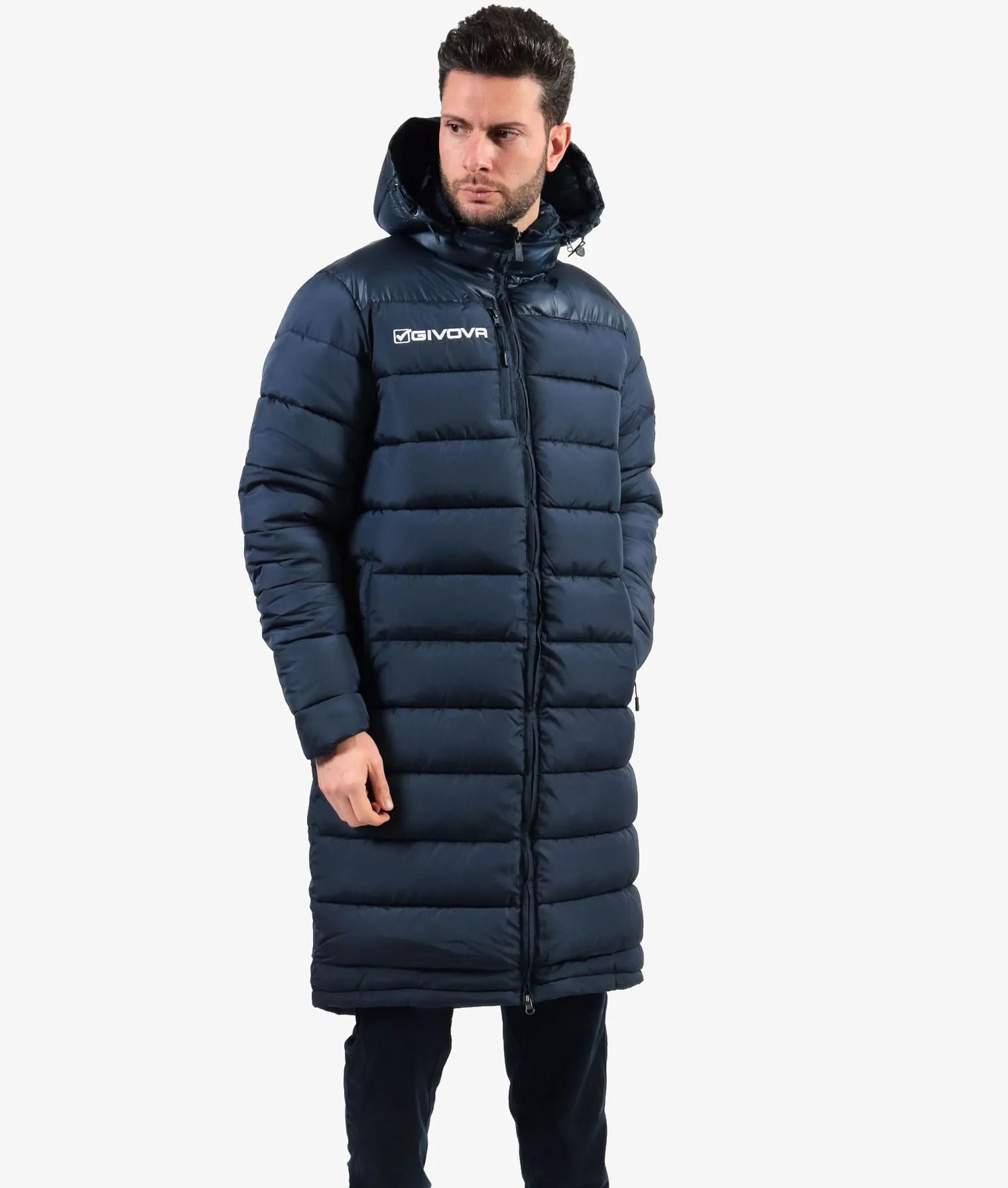 Cappotto invernale unisex Givova blu navy xs