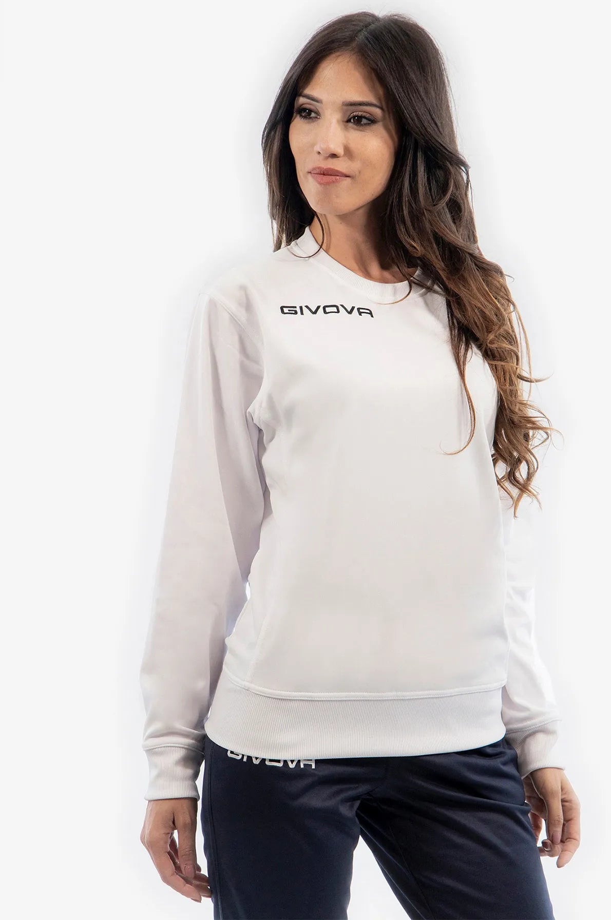 Sport-Sweatshirt Givova Polarfleece One Weiß