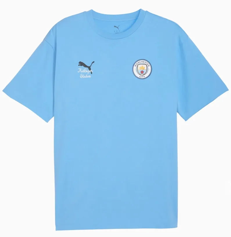 Фланелка Puma Man City Men Mcfc Lw Ks Графична тениска Team Light Blue Mix