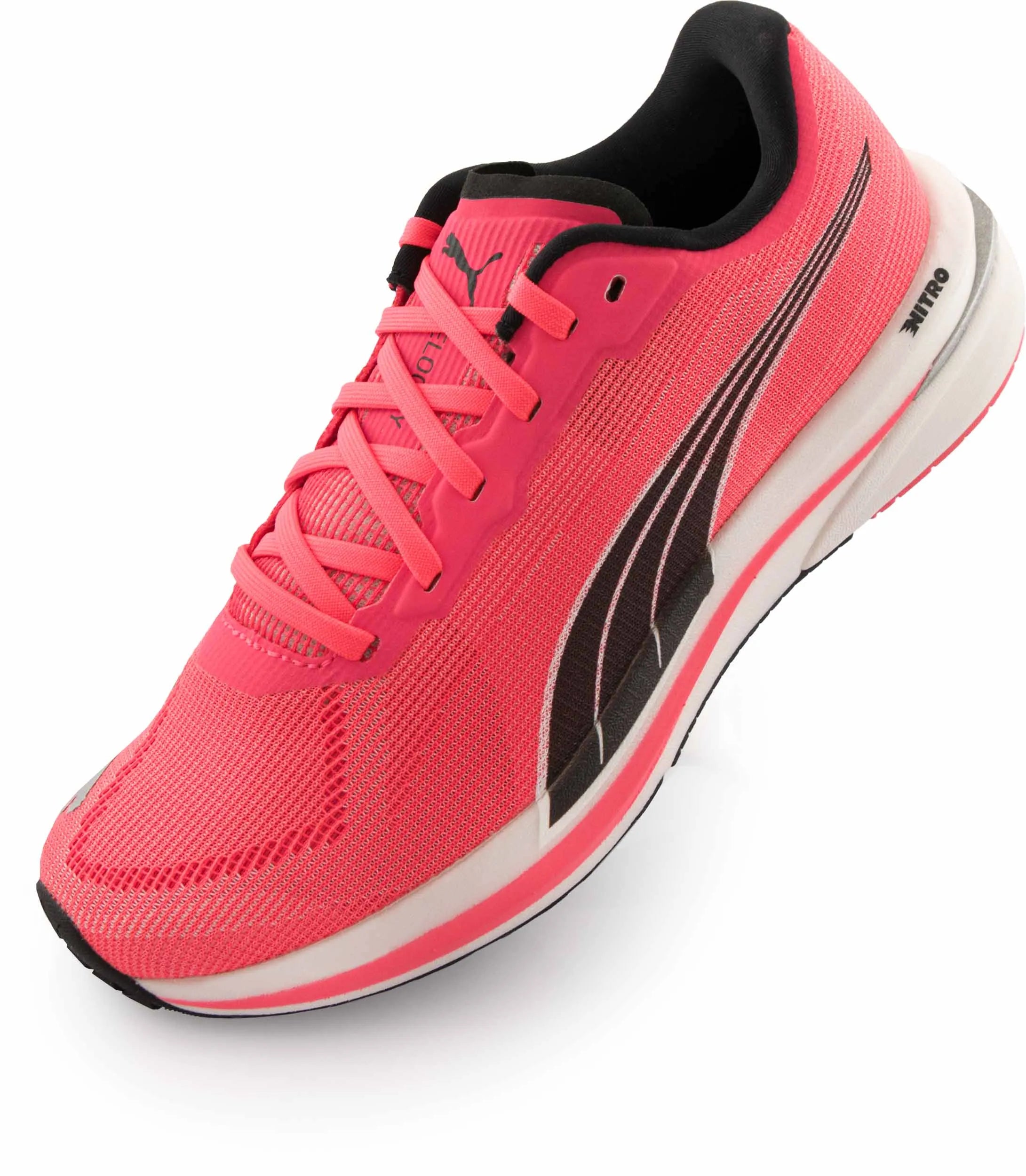 Puma wmns speed nitro rood-zwart-wit roze 40