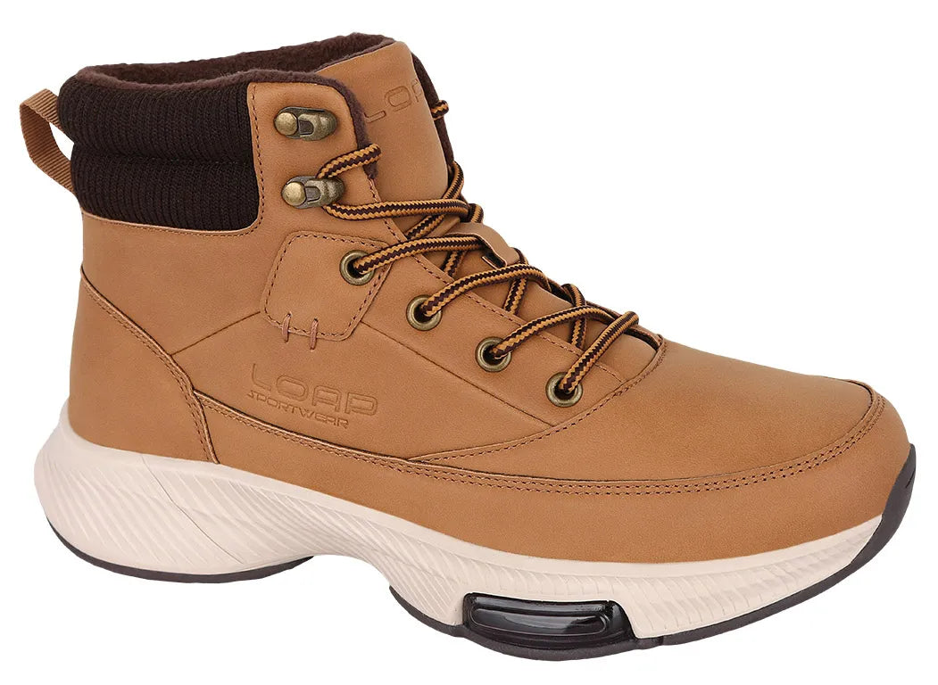 Damskie Buty Zimowe Loap Coela Brązowe