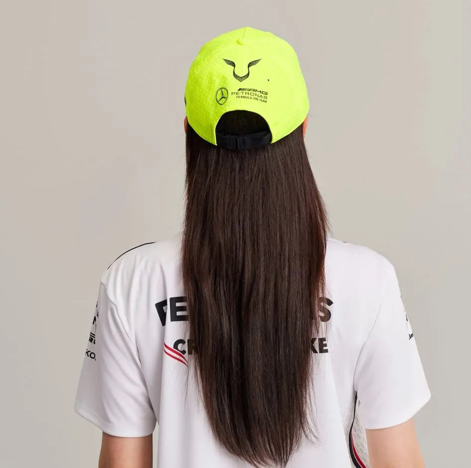 Gyermeksapka Mercedes Jr Map F1 Lh Col Driver Bb Cap Neon Yellow
