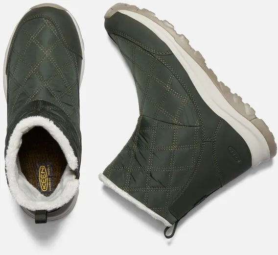 Chaussures pour femmes Keen wms terradora ii hivernal pull-on wp colophane-vert olive foncé 37,5