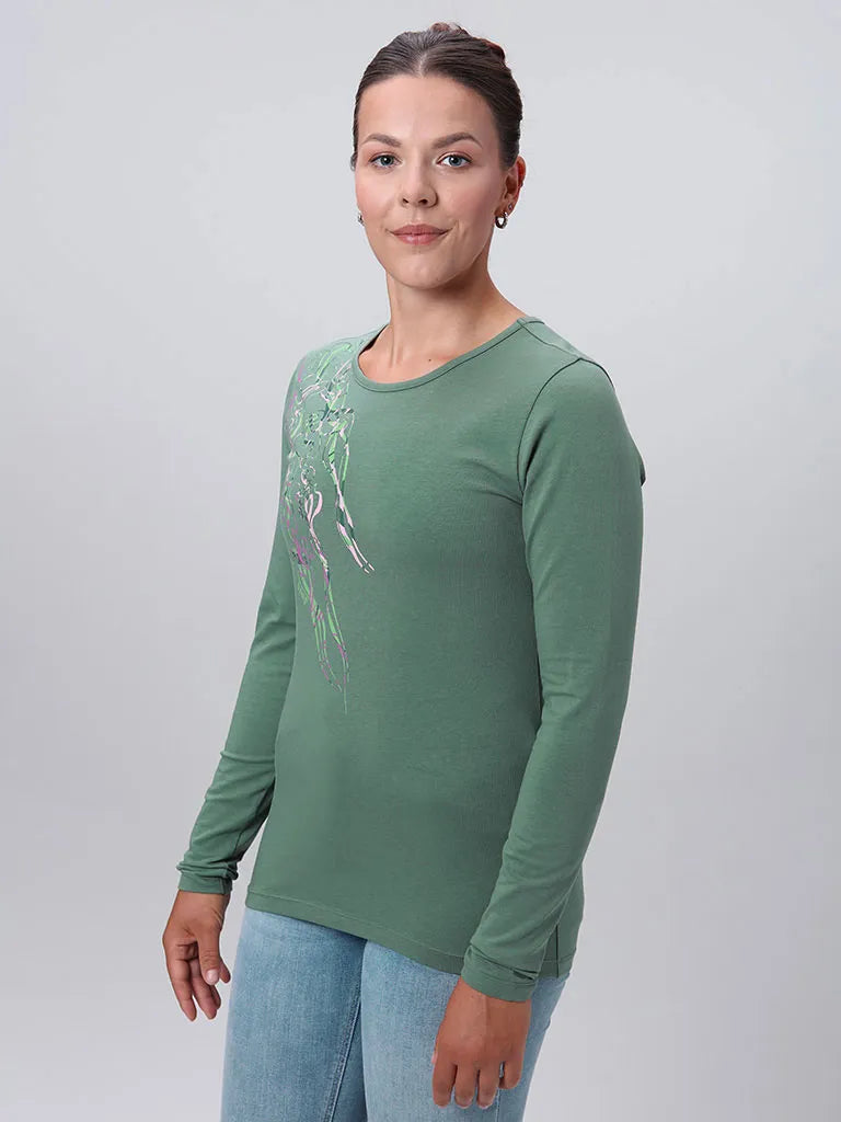 Дамска тениска Loap Abmora Green