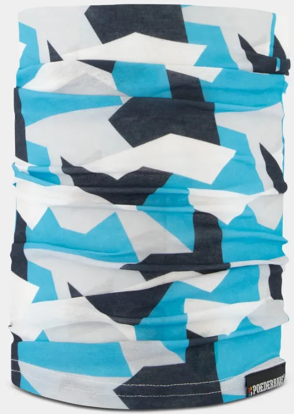 Komin Poederbaas w kolorze czarno-granatowo-brązowym