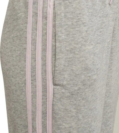 Tute da bambino Adidas Jr French Terry 3 Stripes Pantaloni Grigio Medio Grigio Calore