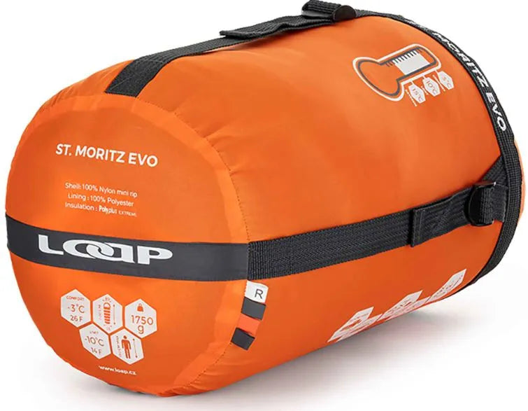 Spací pytel Loap Illimani Orange R-right Zi