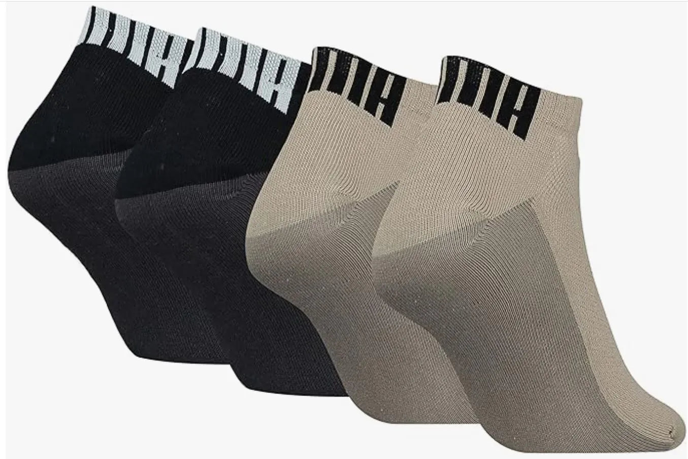 Ponožky puma pánské logo teniska 4-balení béžové combo mix 43-46