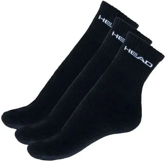 Head Short Crew 3p Socken Unisex Schwarz 35-38