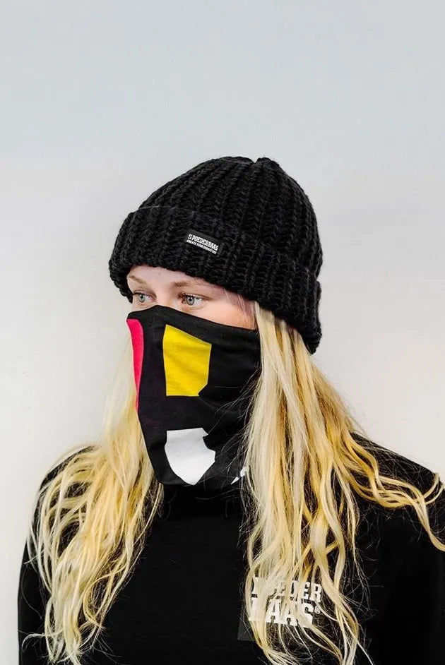 Winter-Halswärmer Poederbaas Neckwarmer Schwarz 01 Schwarz