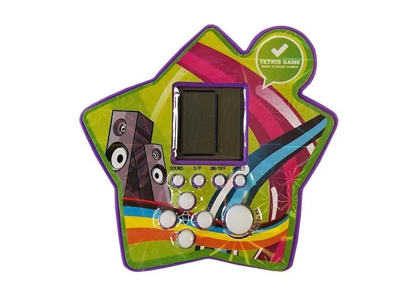 Gioco del mattoncino elettronico Tetris portatile Star Purple