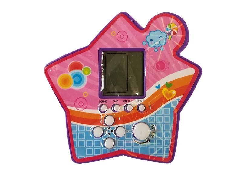 Gioco del mattoncino elettronico Tetris portatile Star Purple