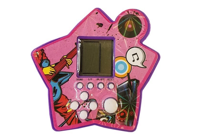 Gioco del mattoncino elettronico Tetris portatile Star Purple
