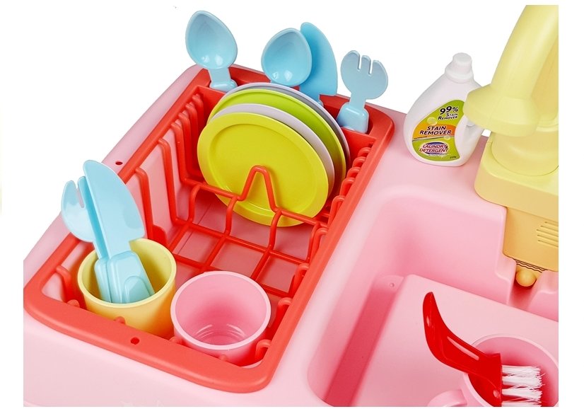 Colorful Sink With Tap Dishwasher With Accesories