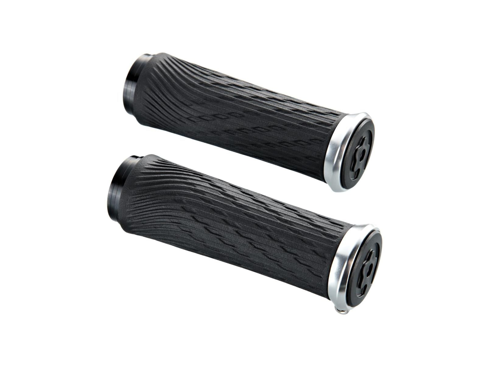 Sram Grips Lockring For Grip Shift Black-silver