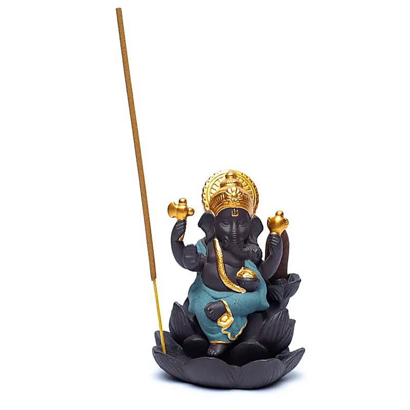 Queimador de Incenso Backflow Ganesh - 9x8x12cm
