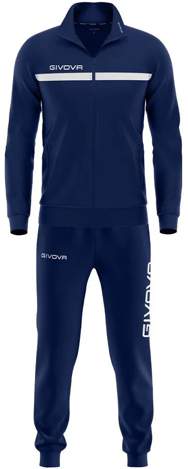 Costum Sport Givova Tuta One Full Zip Albastru