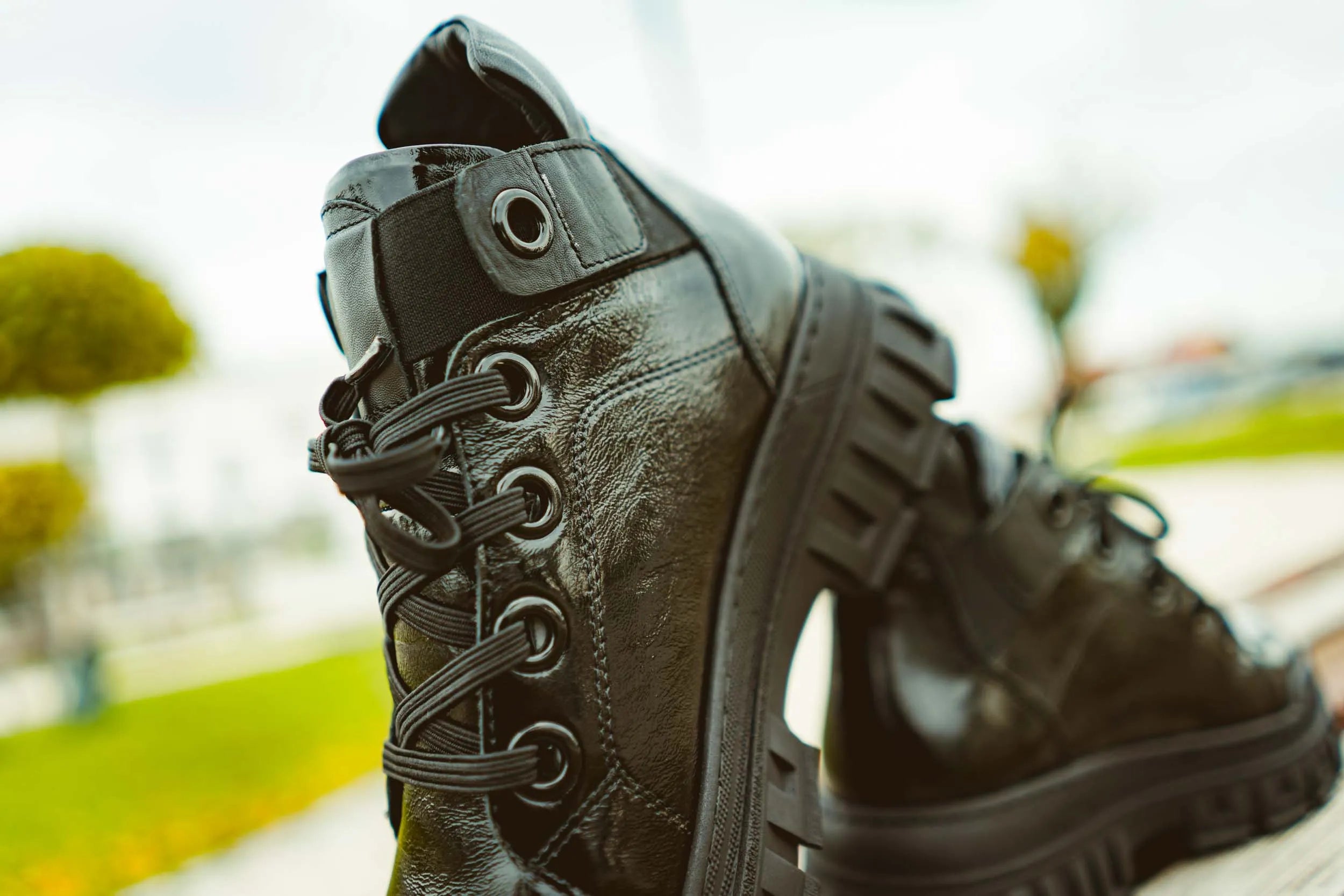 Damen-Lederschuhe Nell 157 Schwarz