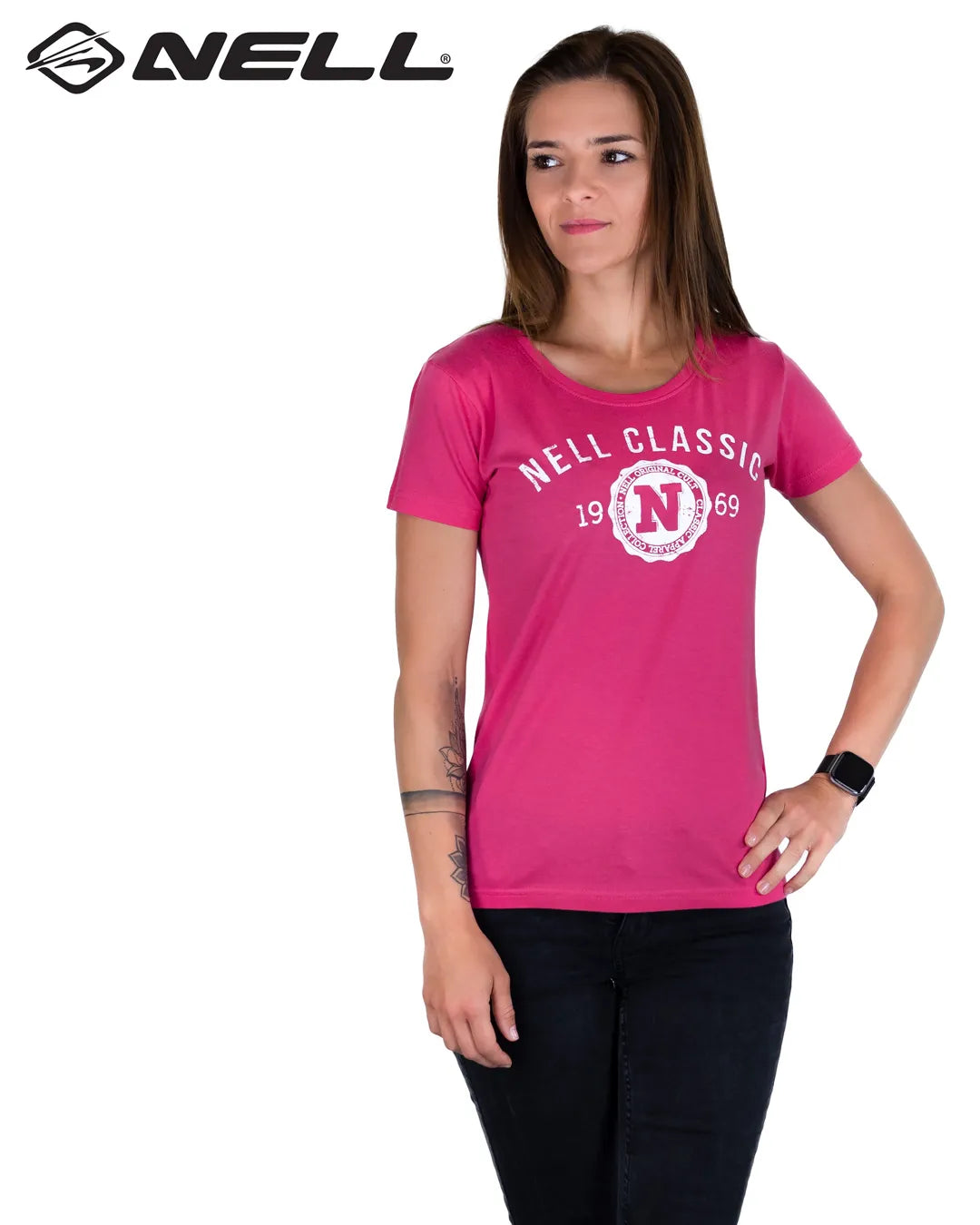 Camiseta feminina Nell Classic rosa