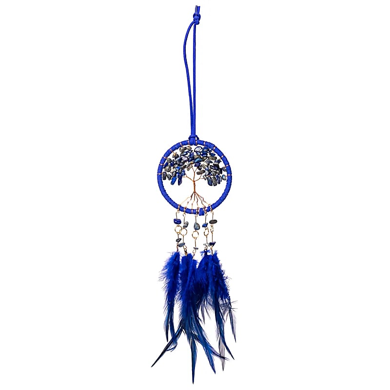Dromenvanger Levensboom Lapis Lazuli --set van 2 stuks - ±7x23cm