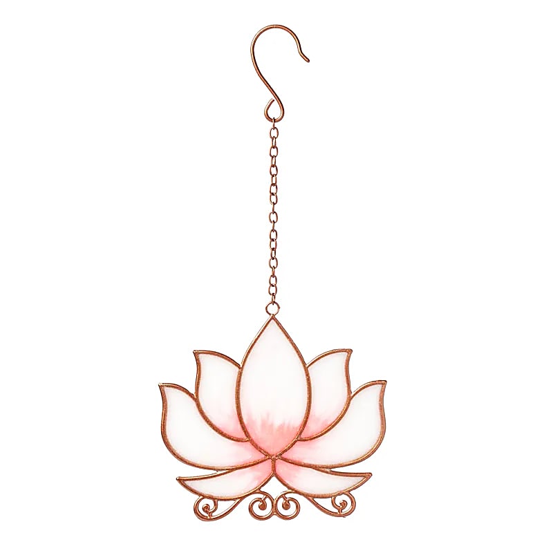 Fensterhänger Lotus Pink – 2er-Set – ±25 cm