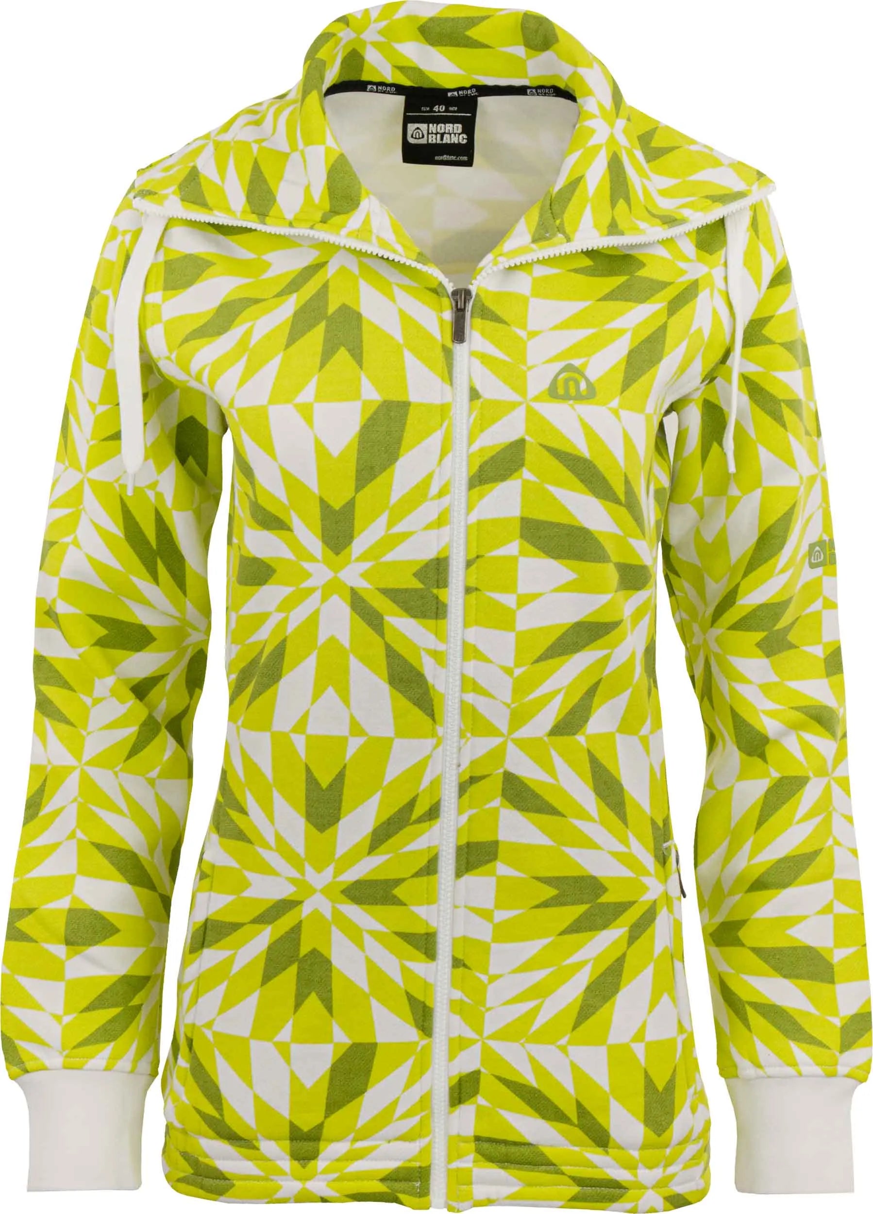 Sudadera con capucha Nordblanc Mujer Amarillo/verde