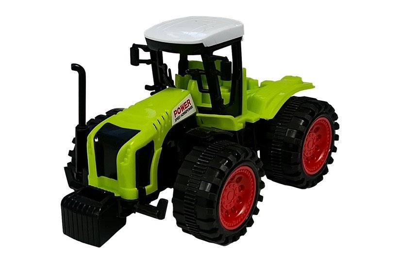 Set Of Vehicle Farmer Tractor