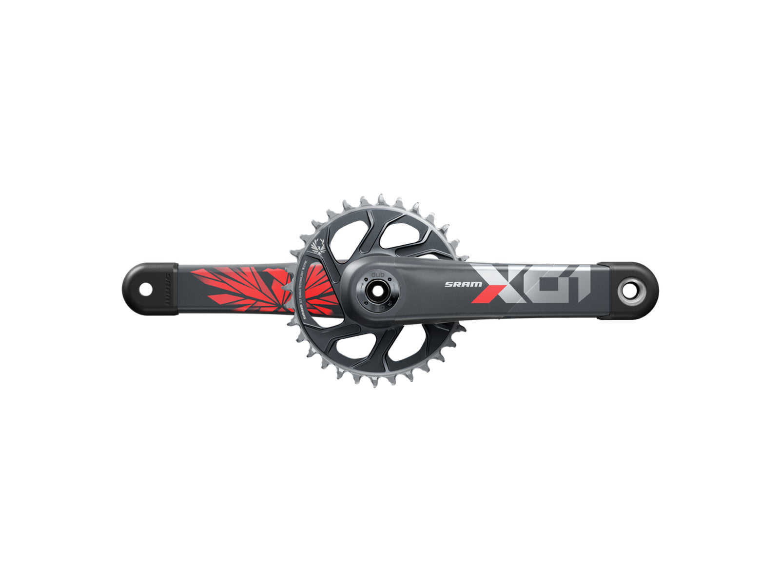 Sram X01 Eagle Dub Crankset Red