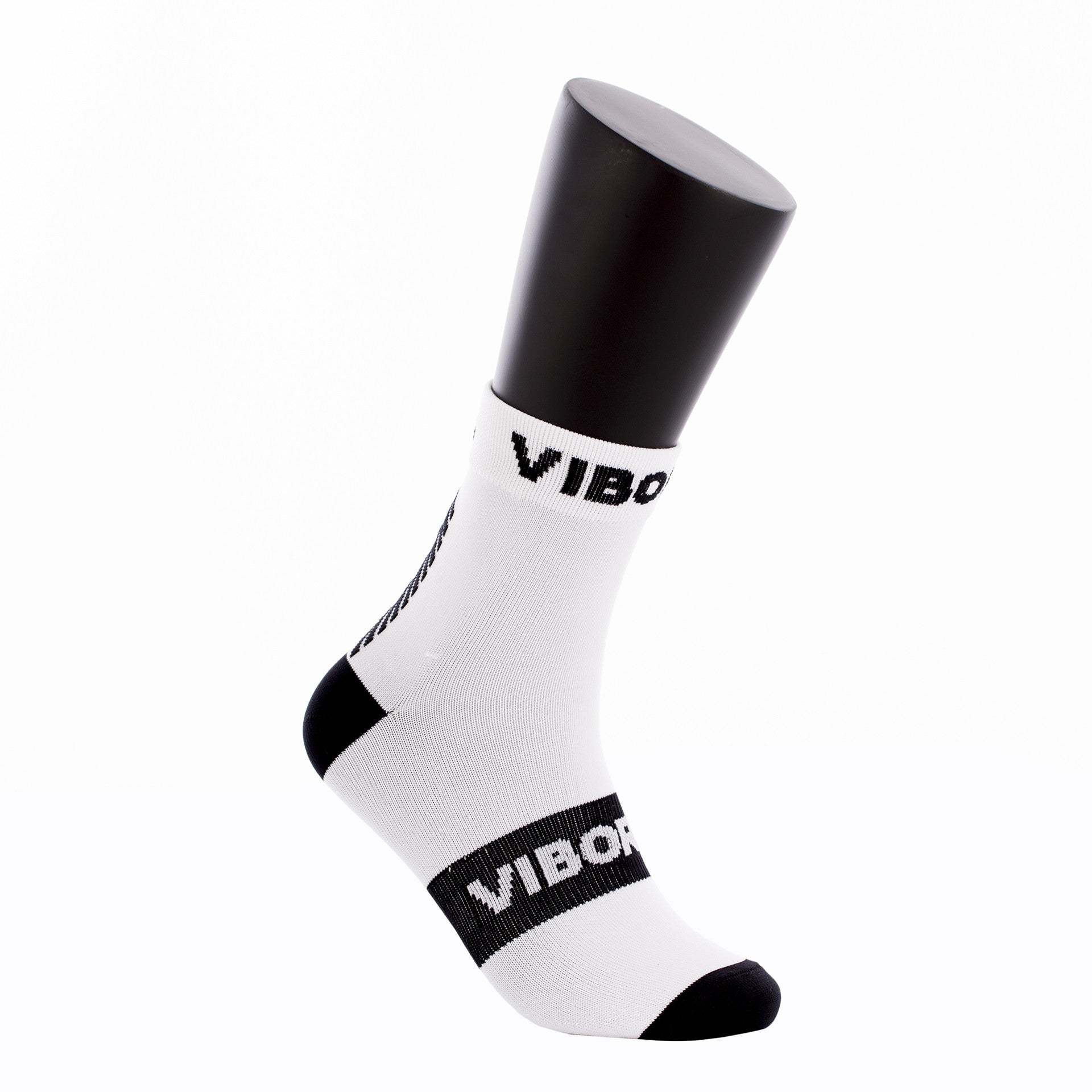 Vibor-a Kait Mid-crew Socks Blanco/Negro 35-38
