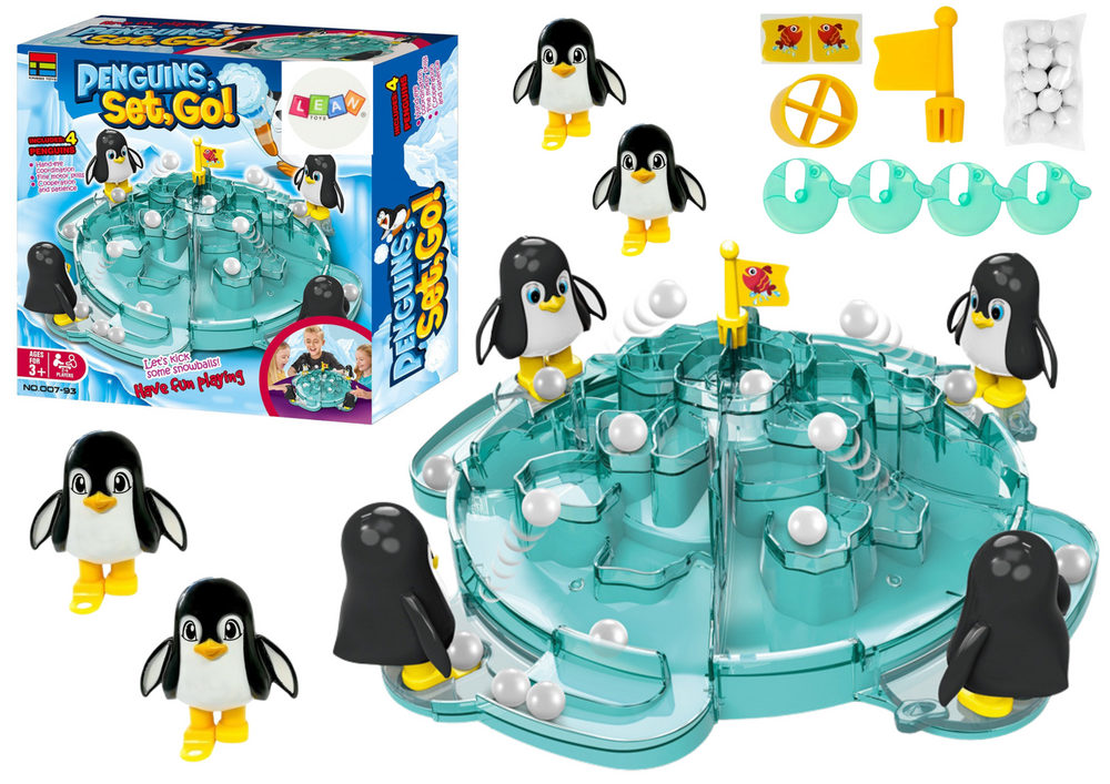 Penguin Football Kick The Ball Iceberg
