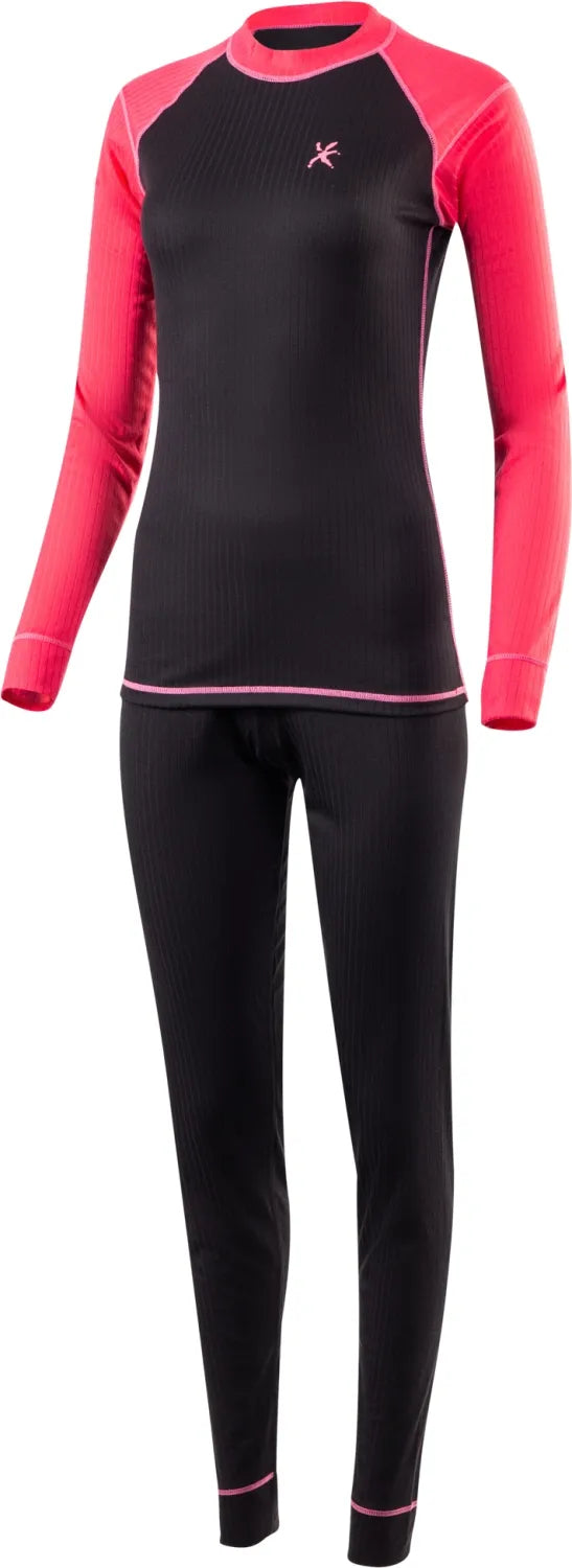 Termofixo funcional feminino klimatex darla preto-rosa xl
