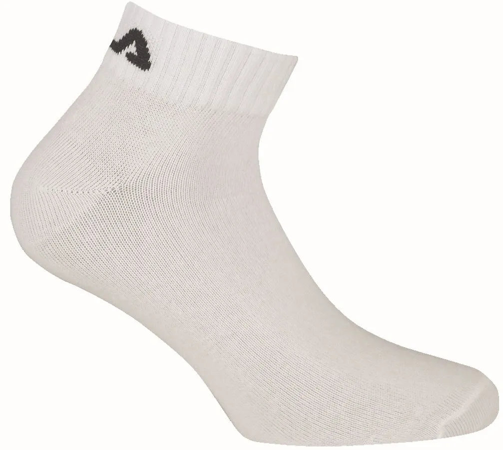 FILA Quarter Socks 3-Pack White 39-42 Incorros de algodão