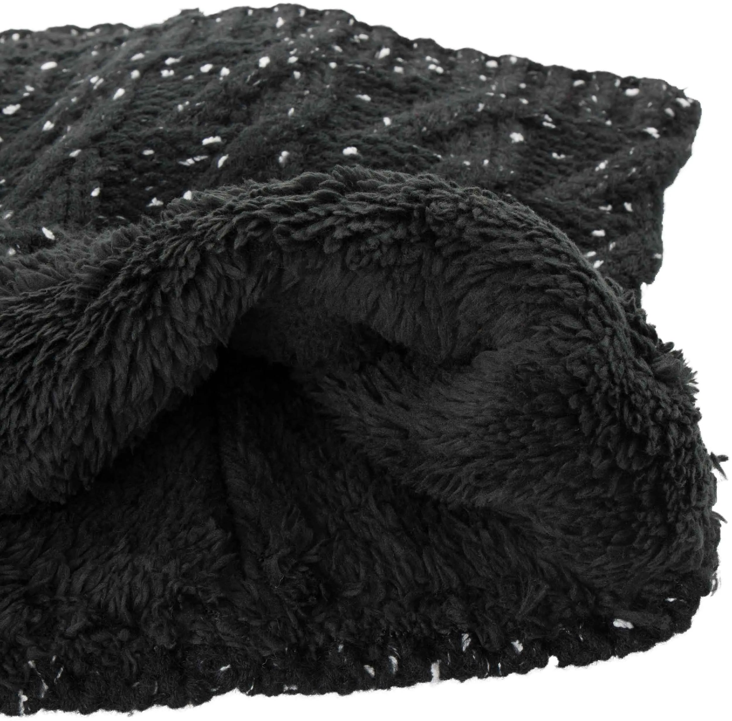 Zimná nákrčník väzenská džem braies loop čiapka unisex perleťovo čierna