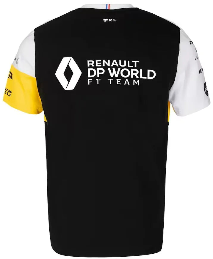 Children's t-shirt renault jr f1 team t-shirt white-yellow-black black/yellow/white - 164