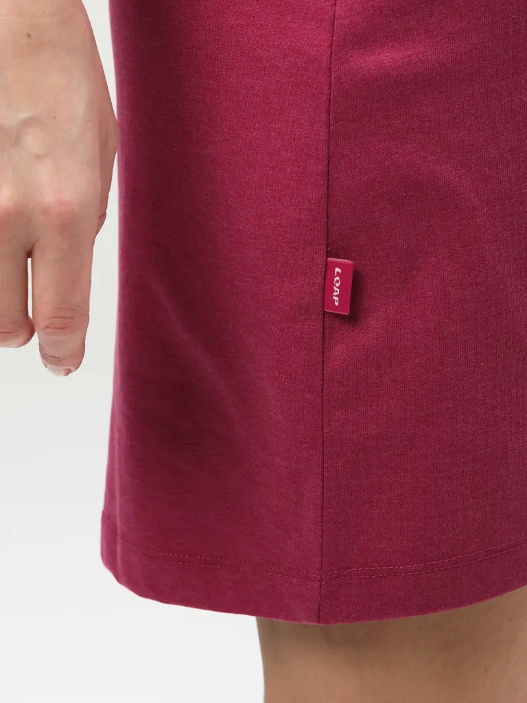 Vestido Feminino Loap Aubrieta Rosa Rosa