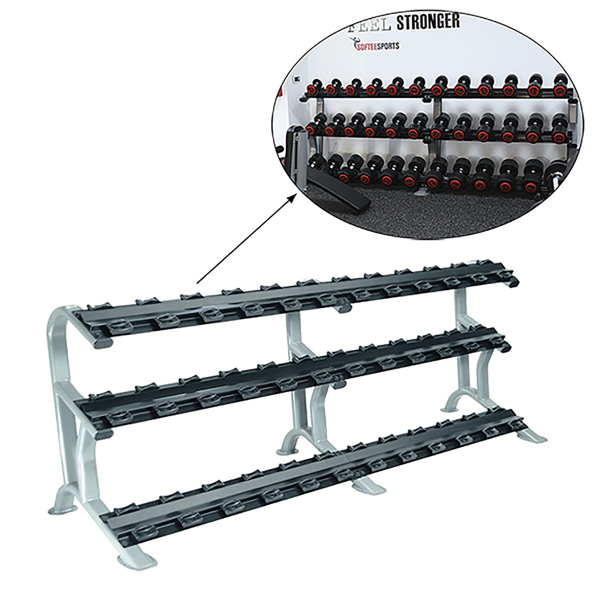 Dumbbell Rack Pro-sports Softee For 36 Dumbbell