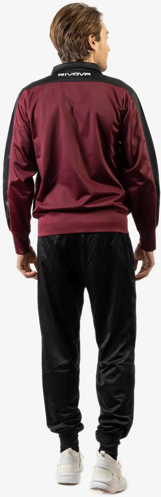 Givova Roma Bordeaux-zwarte sportset