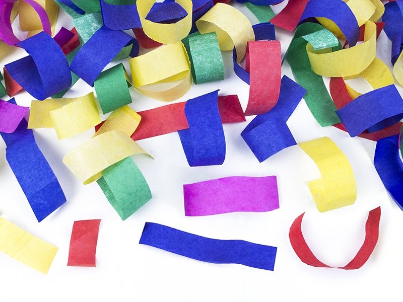 Confetti Cóisir 20cm Meascán Dathanna
