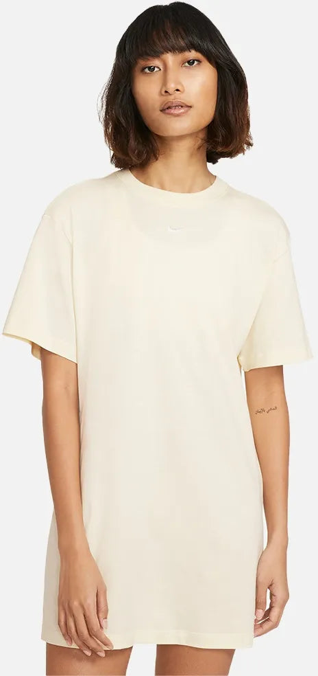T-shirt/kjole til kvinder Nike Essential Dress Coconut Milk Beige