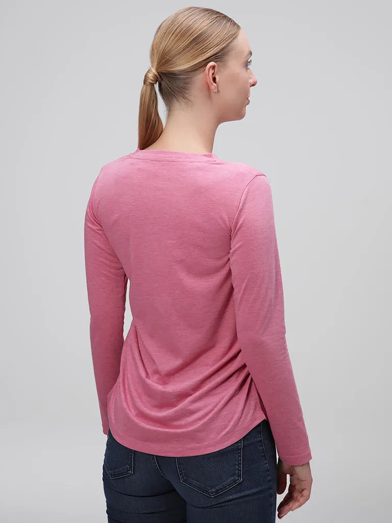 Damen-T-Shirt Loap Baxana Pink
