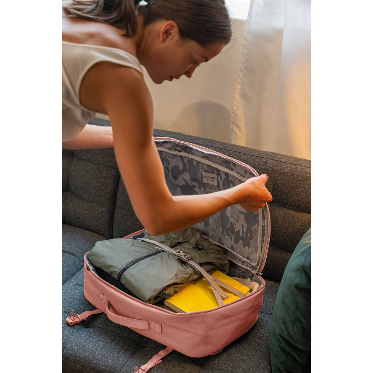 Pacsafe Go Carry-on Backpack 34 L Rose