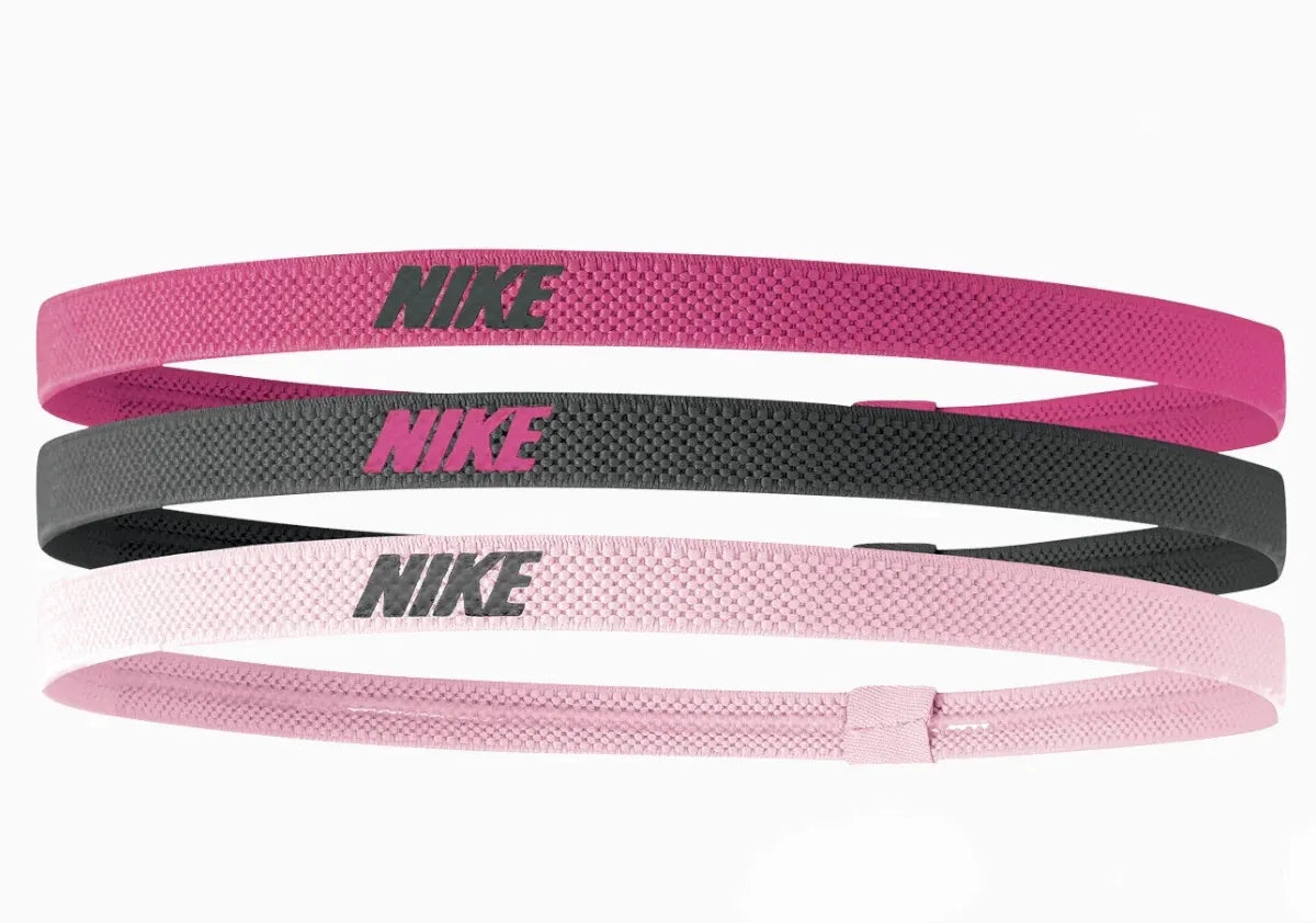 Confezione da 3 fasce per capelli Nike Spark-gridiron-rosa rosa