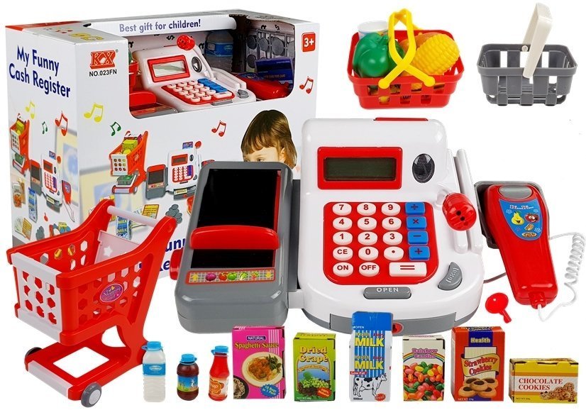 Cash Register With Trolley Baskets & Accessories