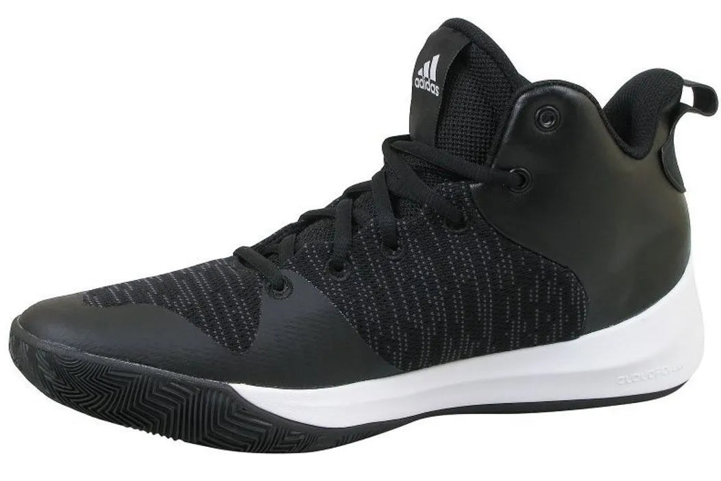 Pánsky výbušný blesk Adidas čierno-uhľovo-biely čierny 46