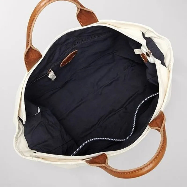 Torba Fossil Męska torba na ramię Carrier Utility Beżowa Biała