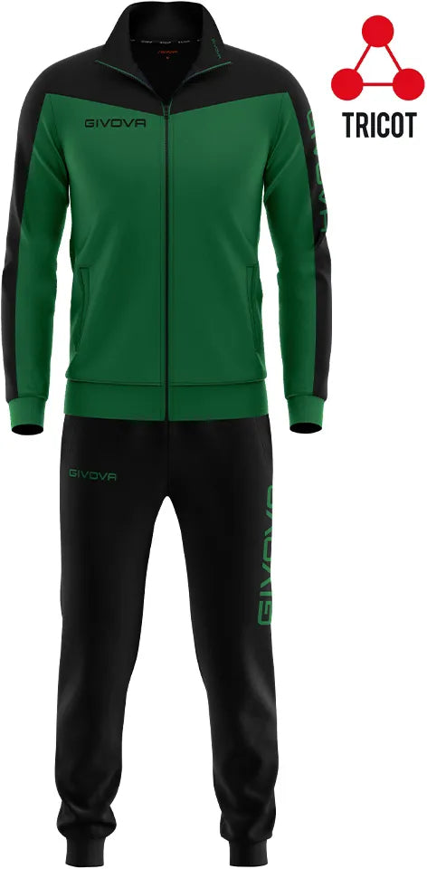 Conjunto deportivo Givova Roma Verde-negro