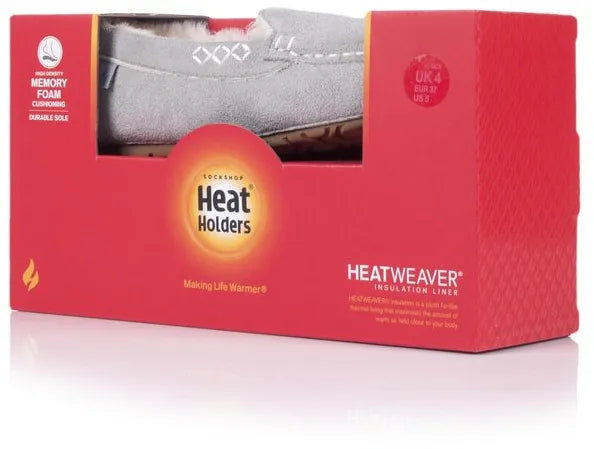 Najcieplejsze kapcie damskie z uchwytami na ciepło, szare